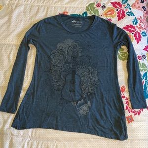Hard Rock Cafe Blue Long Sleeve Tee Size S